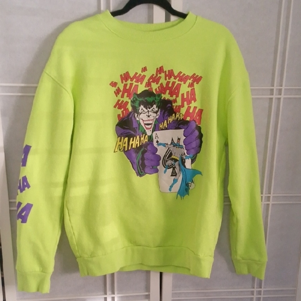 DC Comics Joker Graphic Men's Sweater - Green